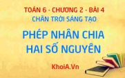 Quy tắc nhân hai số nguyên, Tính chất phép nhân của số nguyên,...